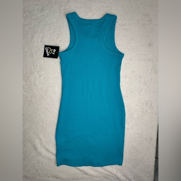 ART CLASS Tank Mini Dress Girls Sizes Turquoise Mood Mid Length - Picture 2 of 11